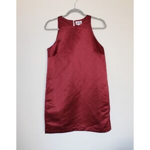 Future Collective Burgundy Sleeveless Mini Shift Dress Party Cocktail Small NWT